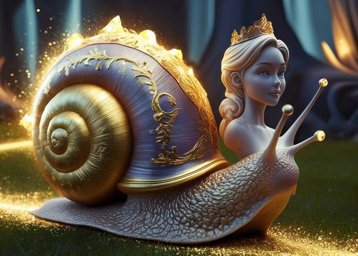 The Golden Snail is the incarnation of a princess